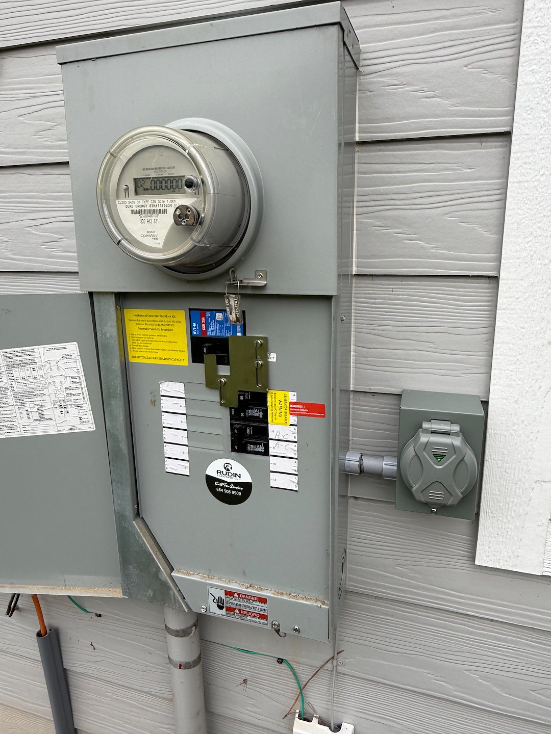 50 AMP Portable Generator Inlet Connection Installation in Landrum, SC  Thumbnail