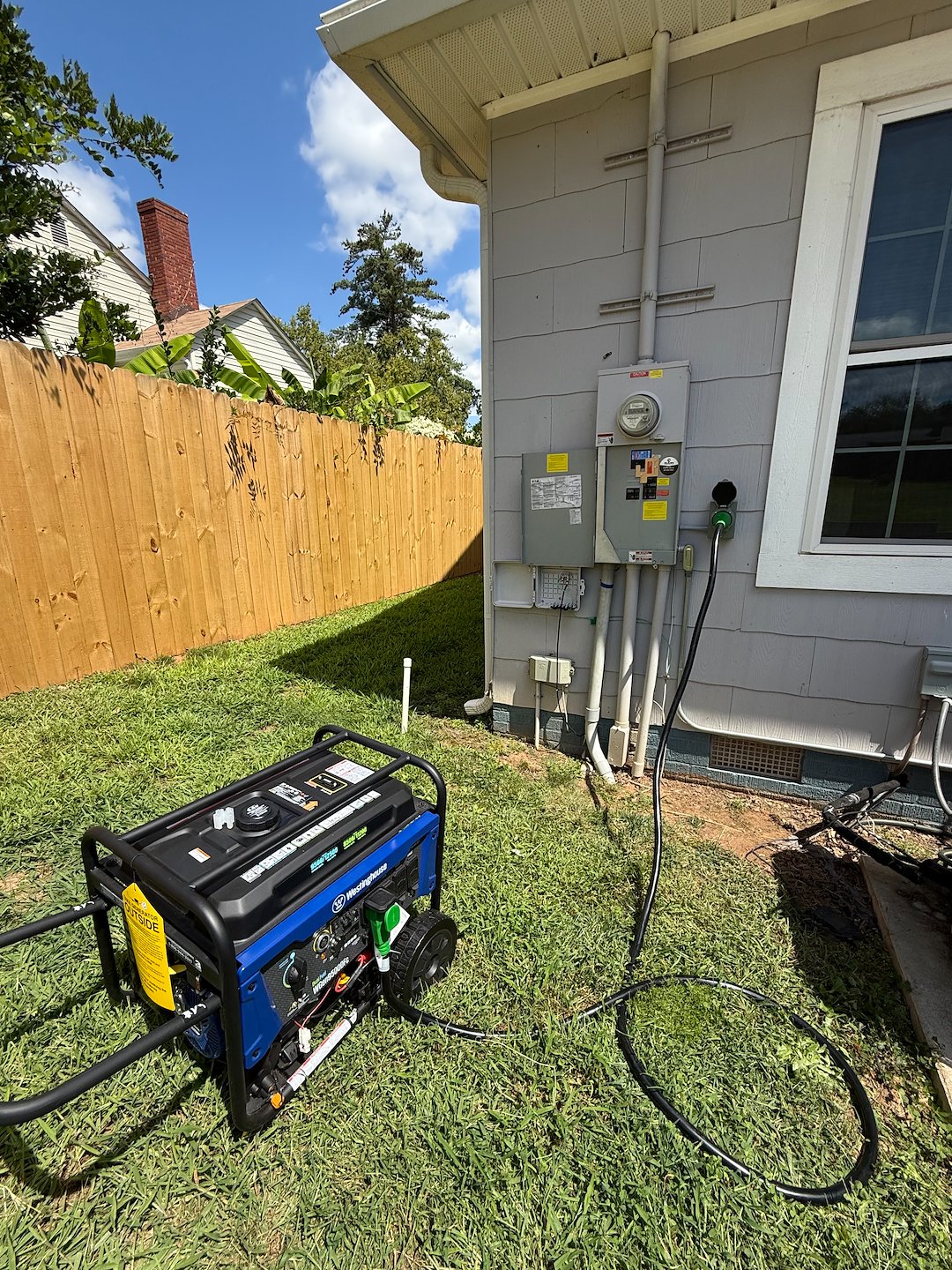 50 AMP Portable Generator Inlet Connection Installation in Spartanburg, SC Thumbnail